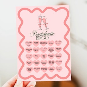 Editable Bachelorette Bingo Template – Fun & Interactive Canva Game for Hen Party – Custom Digital Bachelorette Game - Personalized Game