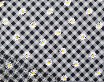 Girl Fabric, Flannel Fabric, Mimosa Daisies Flannel, Fabric BTY, Cotton Fabric, Quilting Fabric, Girl Flannel, Baby Nursery Fabric