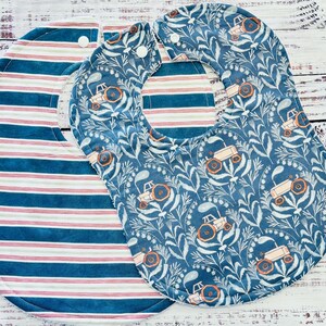Farm Baby Bibs - Baby Bib Set - Baby Tractors - Tractor Bib - Tractors Bib - Farm Bib - Baby Shower Gift - Baby&#39;s Christmas Gift