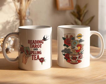 Tarot Reading Coffee Mug, Witchy Humor, Astrology Lover Gift