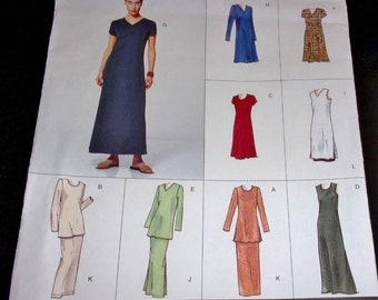 Vogue Easy Options Sewing Pattern 2299 Dress Tunic Top Skirt Women's Misses & Petite Separates Coordinates Size 20-24 Bust 42-46 Uncut FF