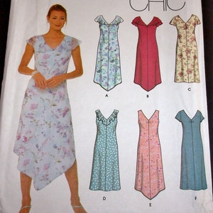 Simplicity Easy Chic Sewing Pattern 9631 Summer Dress Sleeveless Sleeves Hem Options Misses Women's & Petite Size 8-14 Bust 31-36 Uncut FF