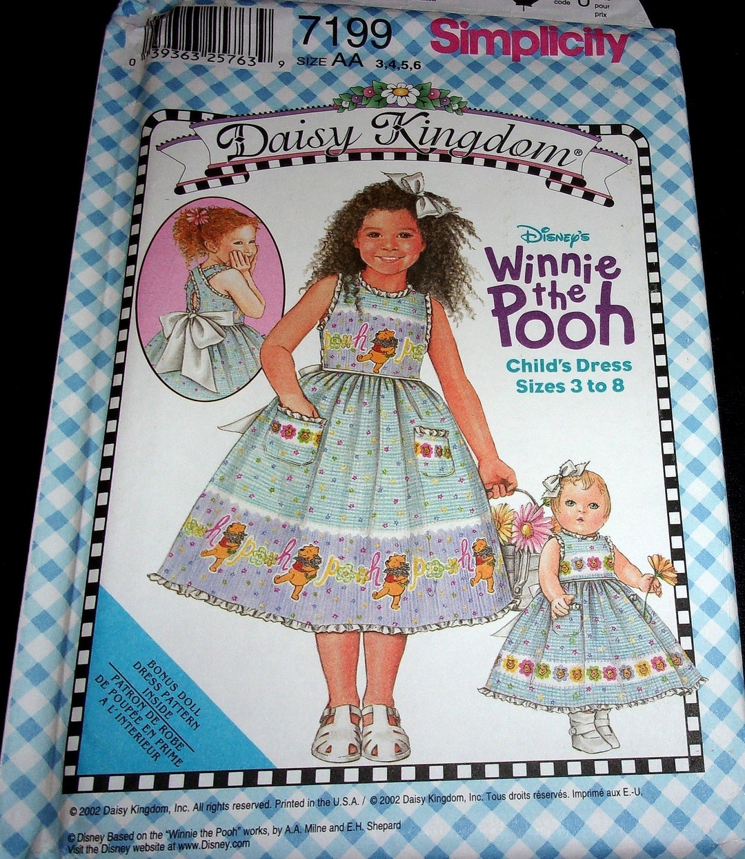 Simplicity Daisy Kingdom Winnie the Pooh Sewing Pattern Etsy