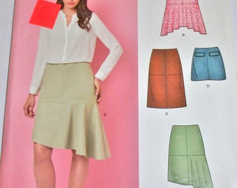New Look Sewing Pattern A6418 Skirt Seam Details Length & Hemline Options Suitable for Suede Misses Womens Size 8-20 Waist 24-34 Uncut FF