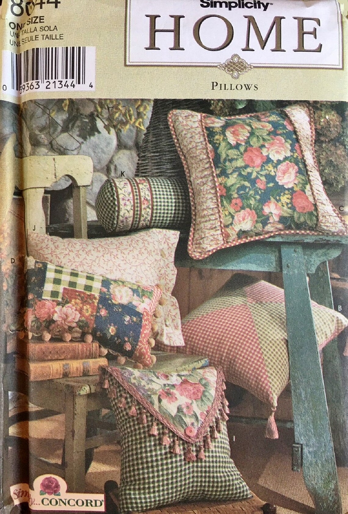 Simplicity 8044/0642 Decorative Pillows in 12 Styles Roll | Etsy