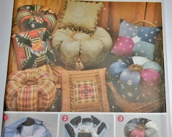 Simplicity Sunrise Designs Sewing Pattern 5019 Ottomans Decorative Throw Pillows Decorator Foot Stools Hassock Furniture Home Decor Uncut FF