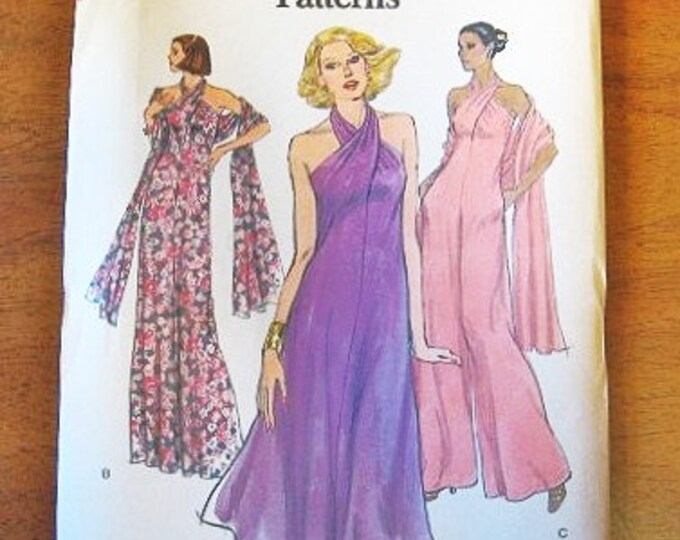 Women's Wrap Neck Halter Top Dress and Jumpsuit With Etsy