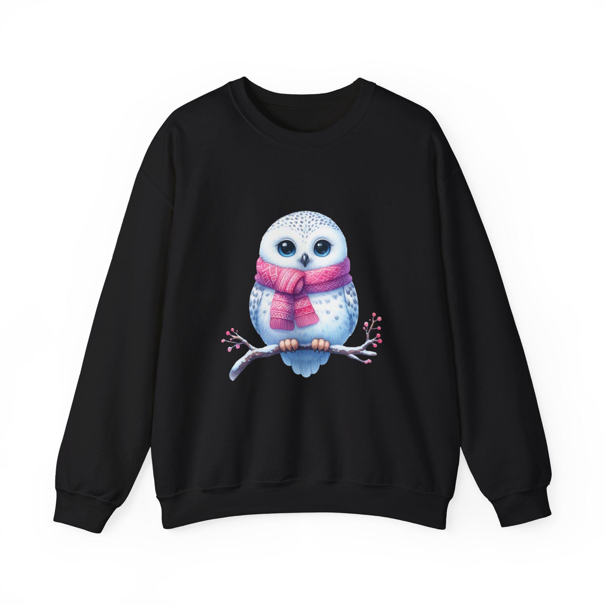 Adorable Owl Sweatshirt, Cute Animal Apparel, Cozy Winter Wear, Gift for Nature Lovers, Perfect for 