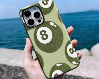 Coquette 8 Ball Y2k Phone Case, Trendy Vintage Aesthetic Phone Cases, iPhone 16, 15, 14, 13, 12, 11 Pro Max Plus X, Samsung S25 S24 S23 S22