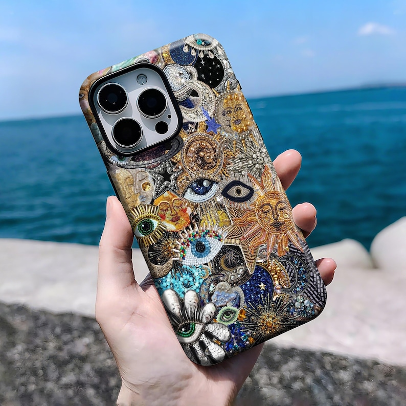 Embrace celestial retro charm with this Vintage Mosaic Collage Phone Case—sun-inspired celestial design! Vibrant mosaic tiles form a glowing sun motif, blending vintage artistry with cosmic warmth for a unique wearable piece. Dual-layer protection guards against daily bumps. Compatible with iPhone 16/15/14/13/12/11 Pro Max Plus X, 13/12 Mini. Slim, artistic, and brimming with nostalgia, it’s perfect for celestial lovers—ideal as a thoughtful gift or cosmic statement accessory!