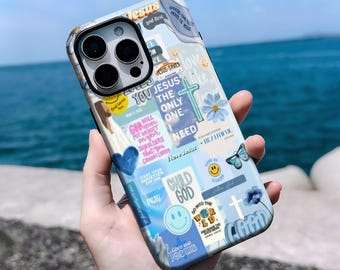 Bible Verse Phone Case, Inspiring Christian Protective Cover, With iPhone 16, 15, 14, 13, 12, 11 Pro Max Plus X,Samsung S25 S24 S23 S22