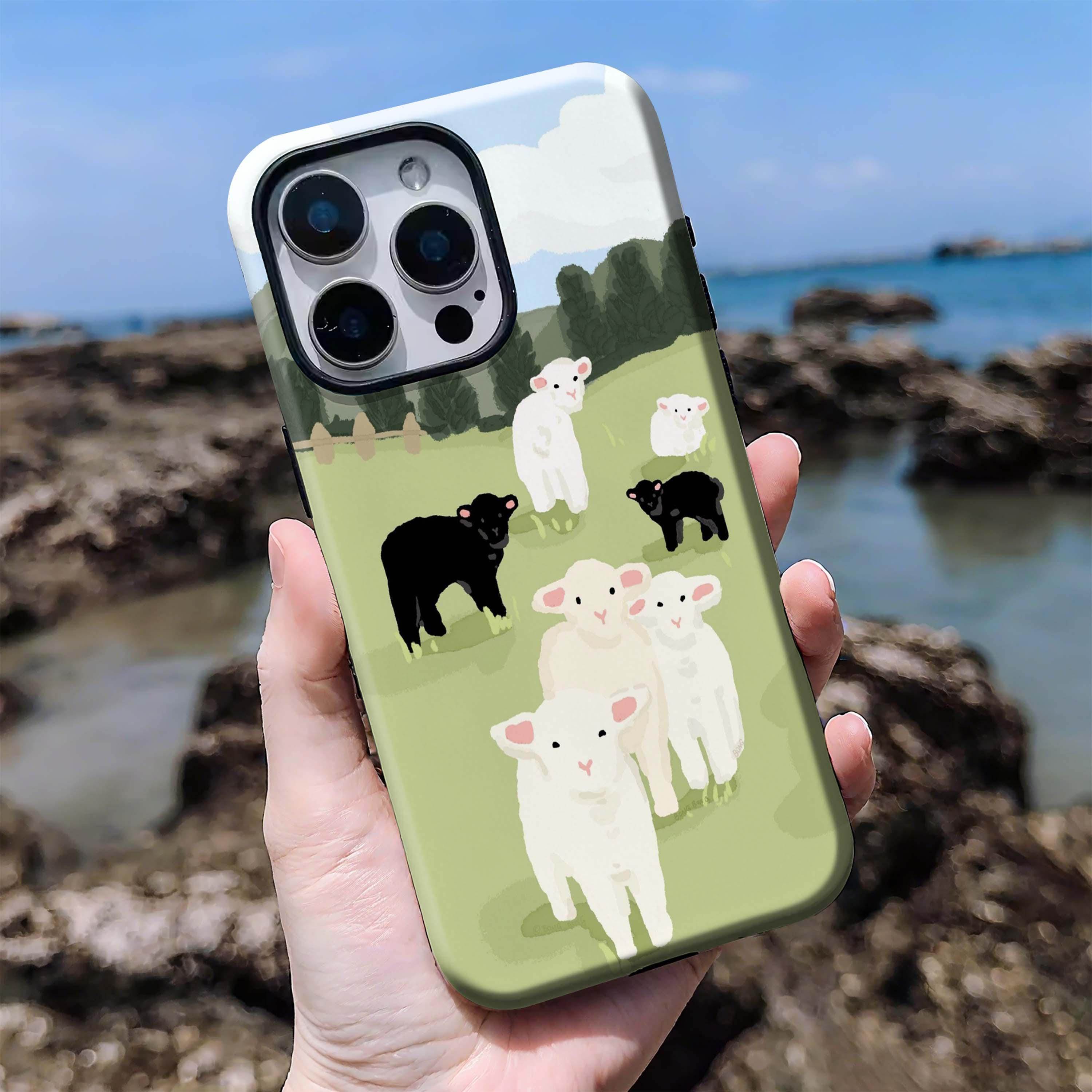 Sheep Case Kawaii Sheep Case,farm Cute Animals Cover, Sheep Case Cute Little Sheep ...