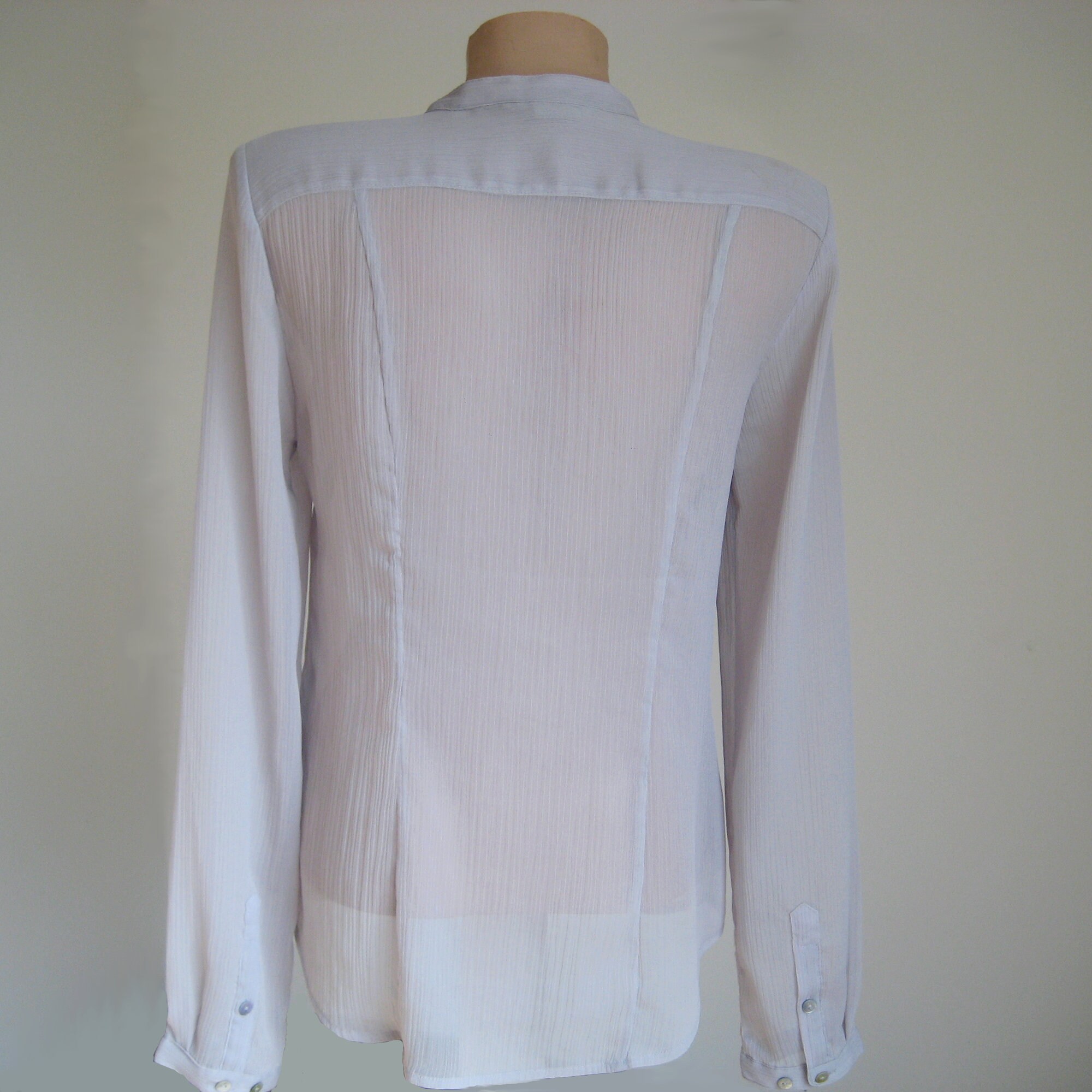 Vintage Classic Gray Jabot Shirt Rayón Secretaria Blusa de Etsy España