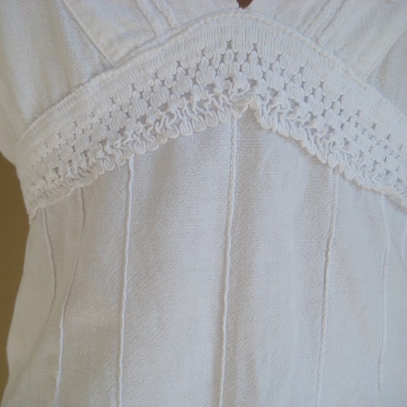 Vintage Sexy Boho Dress, White Halter Bustier, Ha… - image 7