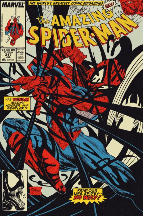 スパイダーマン vs ヴェノム コミックポスター：レトロフューチャー