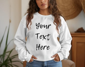 Gepersonaliseerd T-shirt, T-shirt met aangepaste tekst, grappig T-shirt, 'Jouw tekst hier' shirt, cadeau bericht, uniek T-shirtontwerp, eigen tekst toevoegen