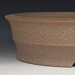 Unglazed Round Bonsai Pot
