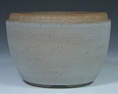 Unglazed Bonsai Pot with Stained Porcelain Slip