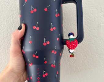 Strawberry and Cherries Stanley/Hydrojug/Tumbler Handle Charm