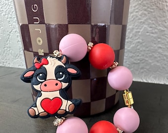 Cow Stanley/Hydrojug/Tumbler Handle Charm