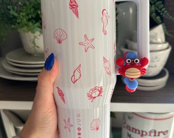Crab Stanley/Hydrojug/Tumbler Handle Charm