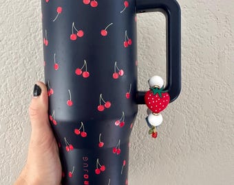 Strawberry and Cherries Stanley/Hydrojug/Tumbler Handle Charm