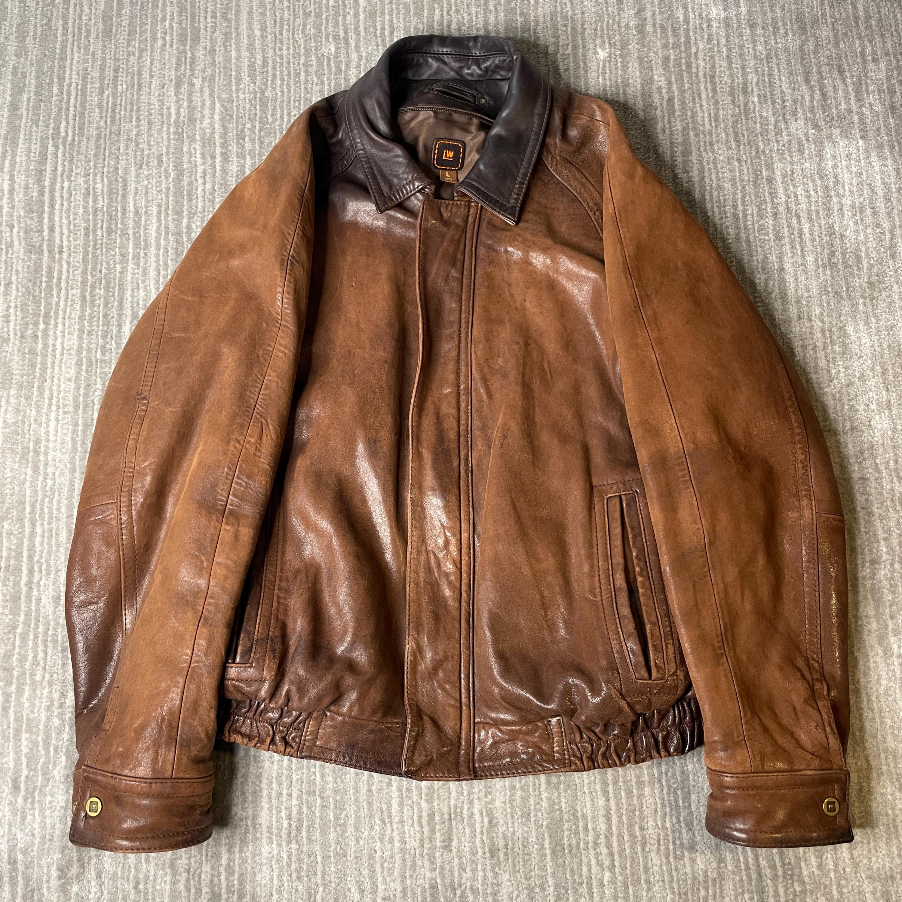 2000s Leather Jacket - Etsy
