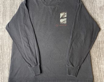 Vintage 2000s Breckenridge Snowboard Long Sleeve T-Shirt – XL – Faded Ski Resort Mountain Graphic – Colorado Snowboarding Shirt