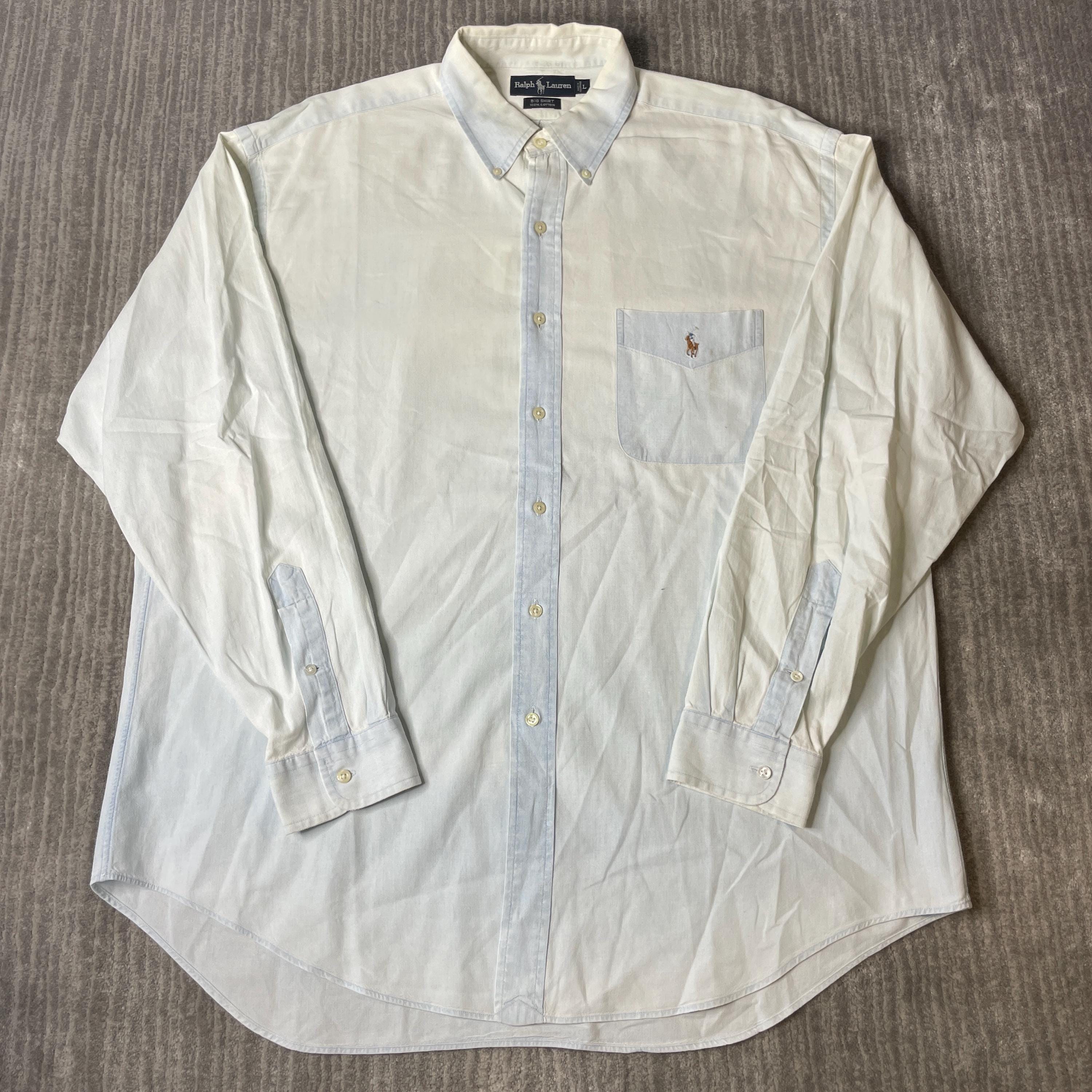 トップス BIG SIZE 90's Ralph Lauren L/S T SHIRT 90s Ralph Lauren Big Shirt - Etsy
