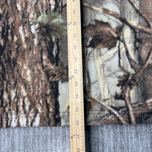 Vintage 2000s Realtree Style Camo Fleece Zip Hoodie – M – Hunting Jacket – Outdoor Mossy Oak Style Full Zip 画像 7