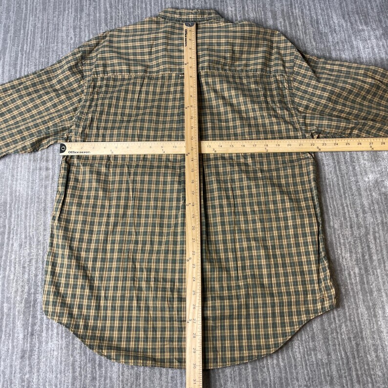Vintage 2000s Filson Flannel Shirt – M – Brown Tan Plaid Workwear Button Up – Rugged Outdoor Heritage Shirt bild 5