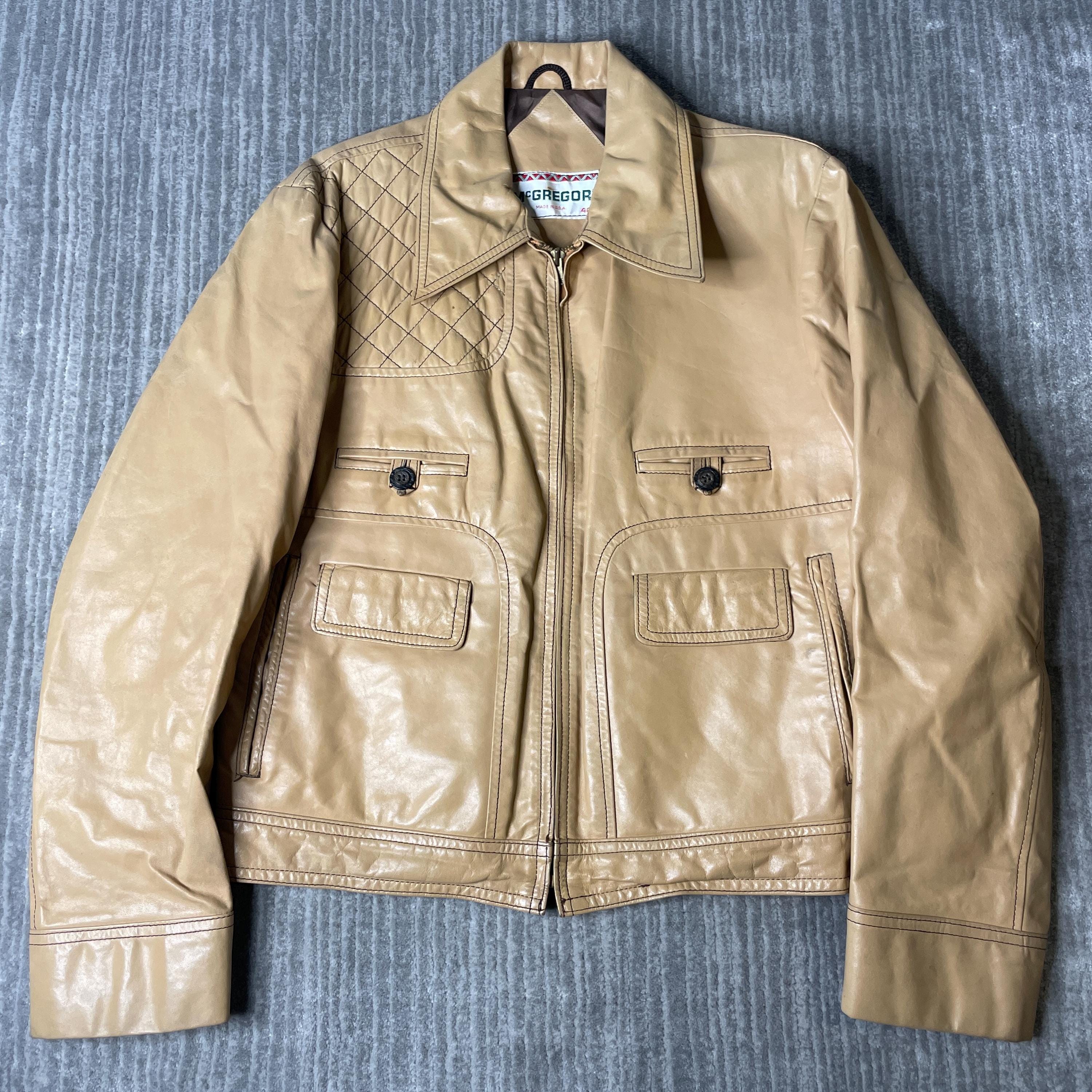1970s Mcgregor Leather Jacket - Etsy