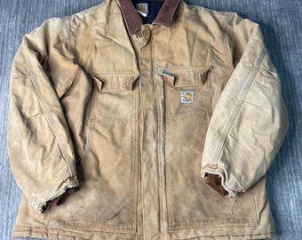Vintage 1990s Carhartt Duck Work Jacket – 2XL – USA Made Blanket