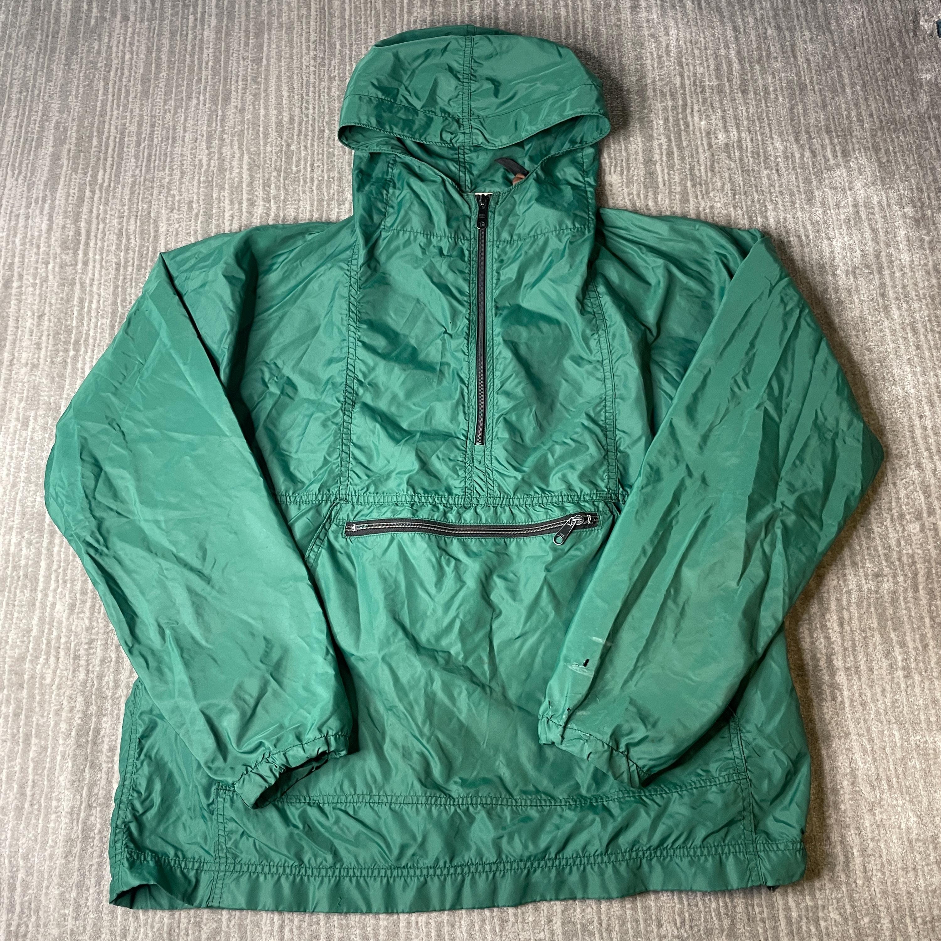 Vintage 1980s L.l.bean Anorak Jacket – L – Green Packable Pullover