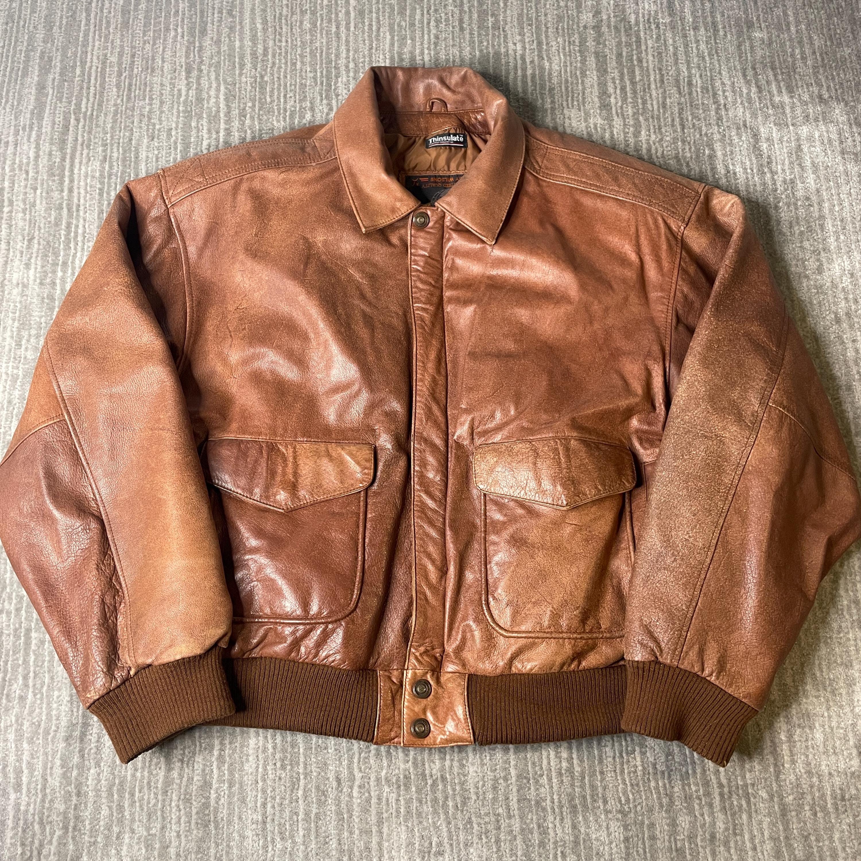 Thinsulate Adventure Bound Leather Jacket - Etsy