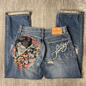 Ed Hardy Dragon Jeans - Etsy