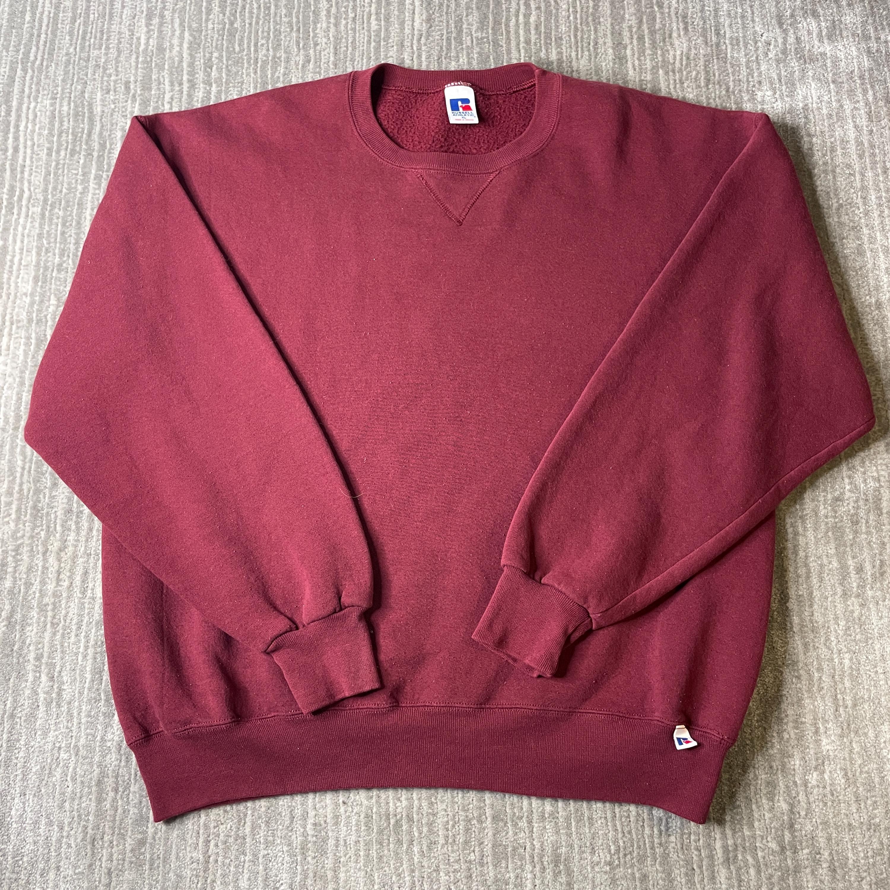 Burgundy Sweatshirt - Etsy