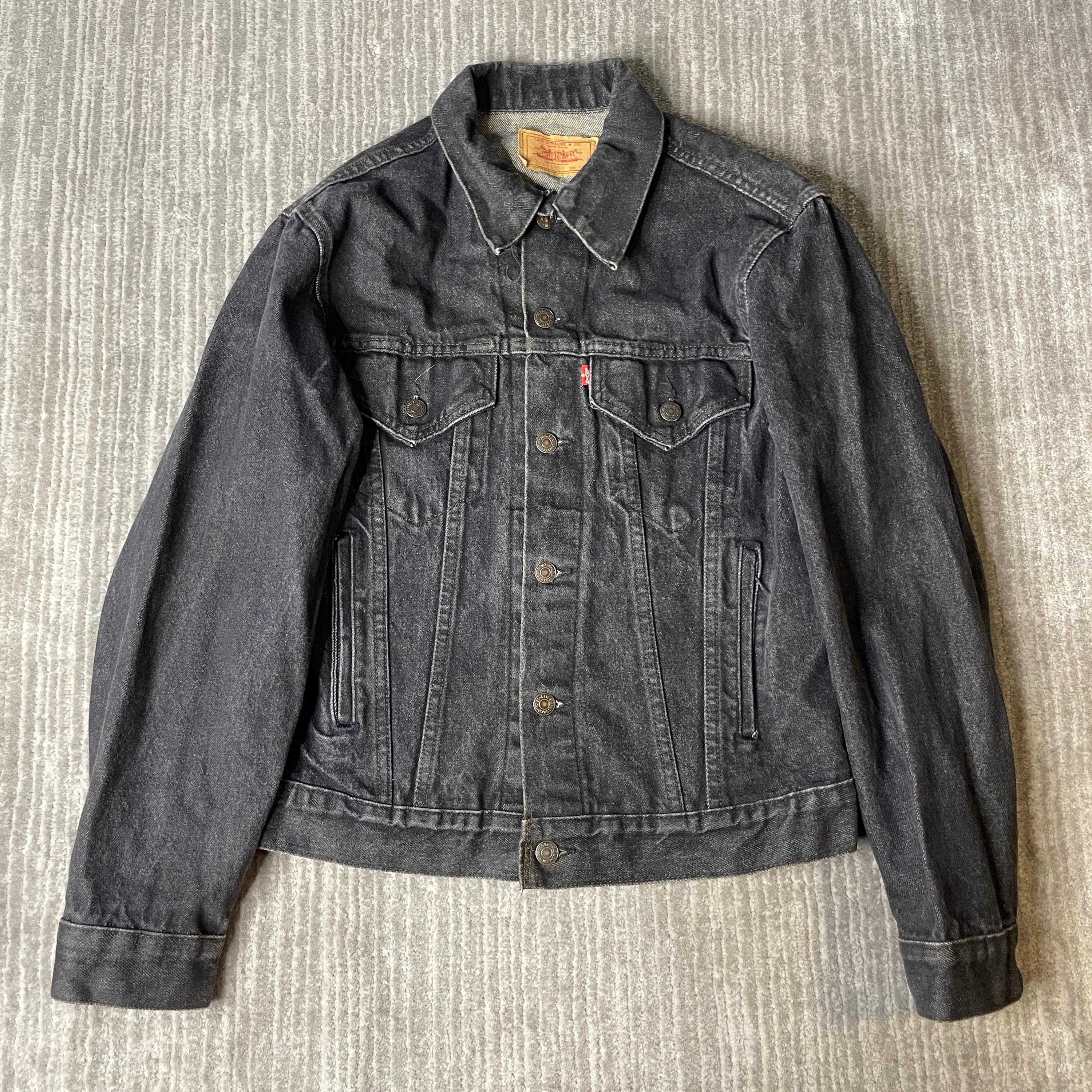 Black Levis Denim Jacket - Etsy