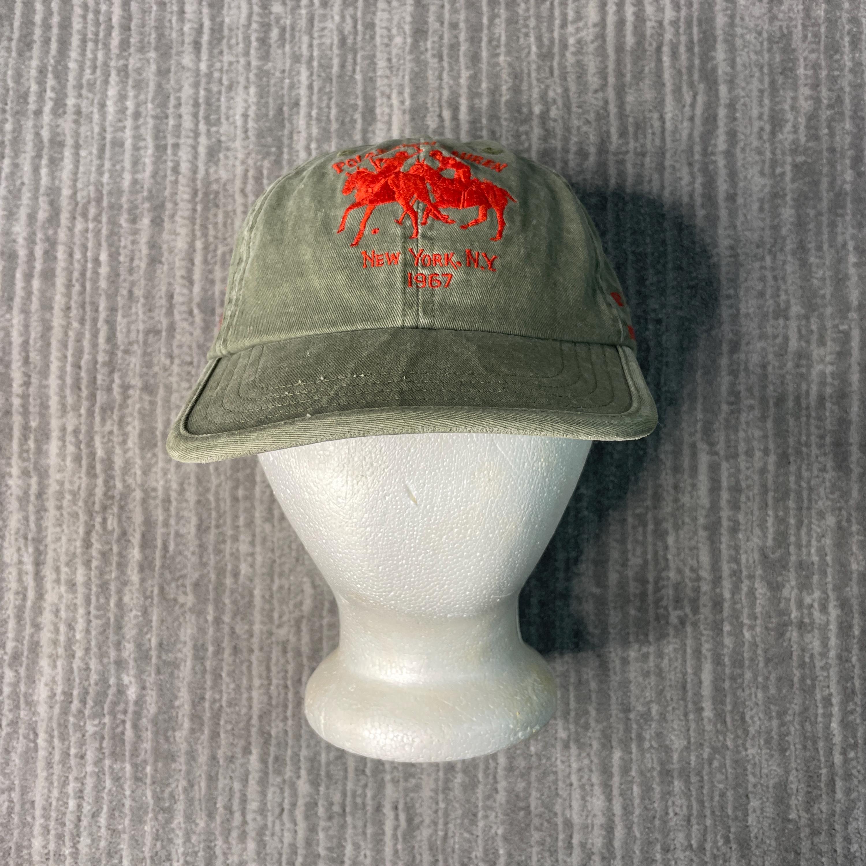 Polo Ralph Lauren Embroidered Logo Strapback Hat Cap Women Vintage Polo Ralph Lauren Made in USA 90s Polo Ralph Lauren  main image 2
