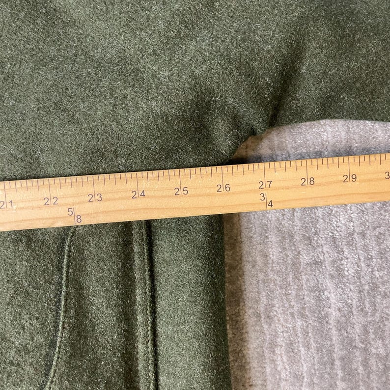 Vintage 1970s Filson Garment Wool mackinaw Cruiser Jacket – 2XL – Olive Green Virgin Wool Field Coat – C.C. Filson Workwear bild 6