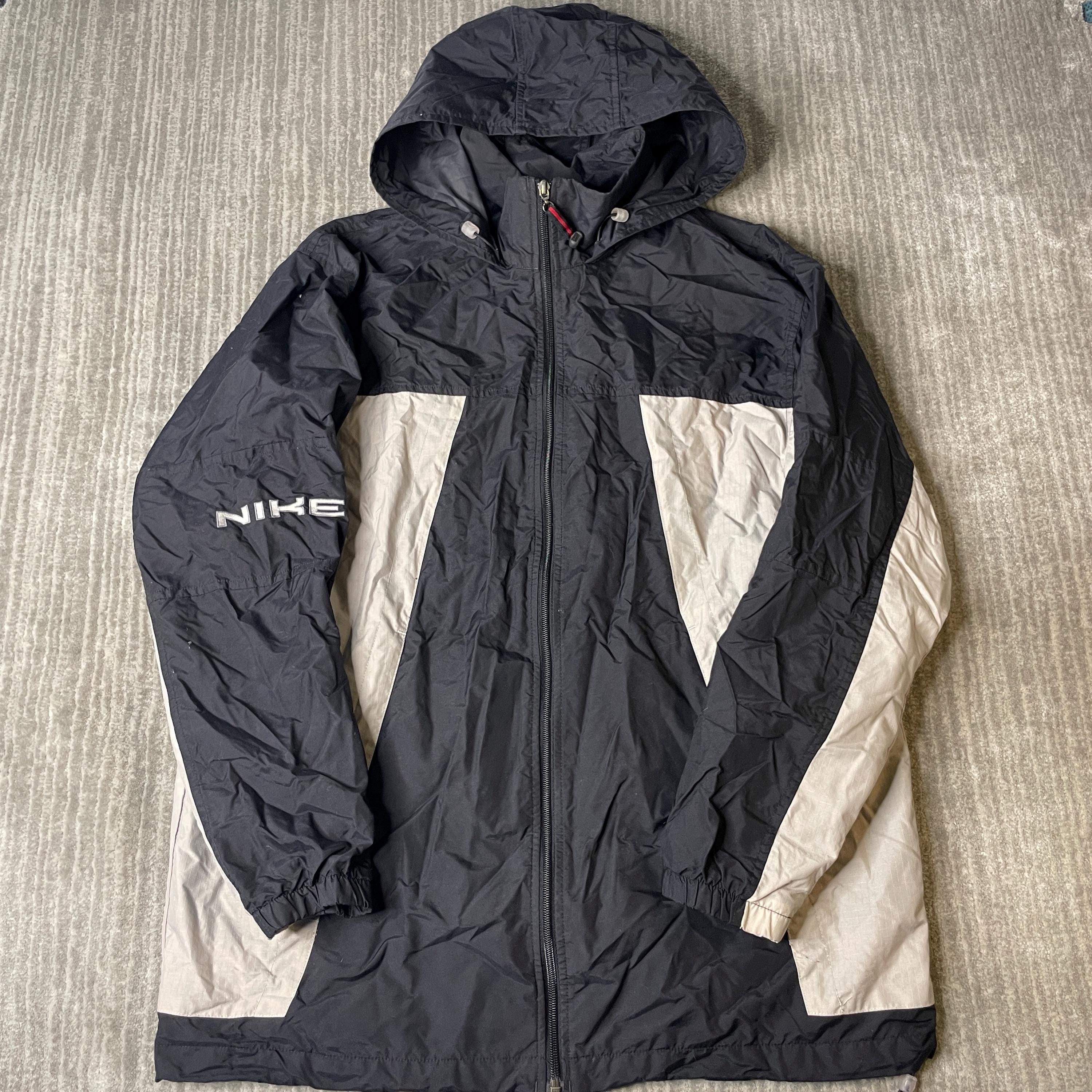 ジャケット・アウター 00s old NIKE nylon shell jacket y2k tec Used 90s-00s NIKE Nylon Down Jacket (Vintage Y2K Tech, Size XL) | eBay