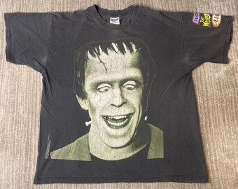 Vintage 2000s The Munsters Graphic T Shirt – XL – Herman Munster Snickers Promo Tee – Horror TV Show Monster Shirt