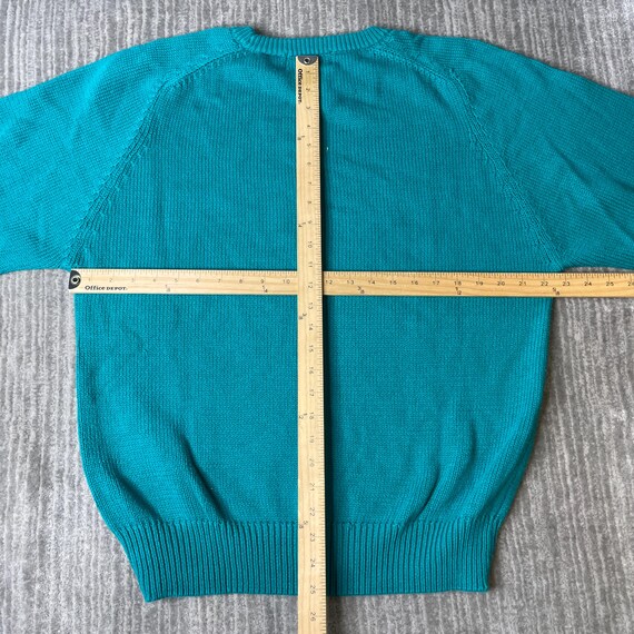 Vintage 1990s Eddie Bauer Cotton Sweater – L – Turquo… - Gem