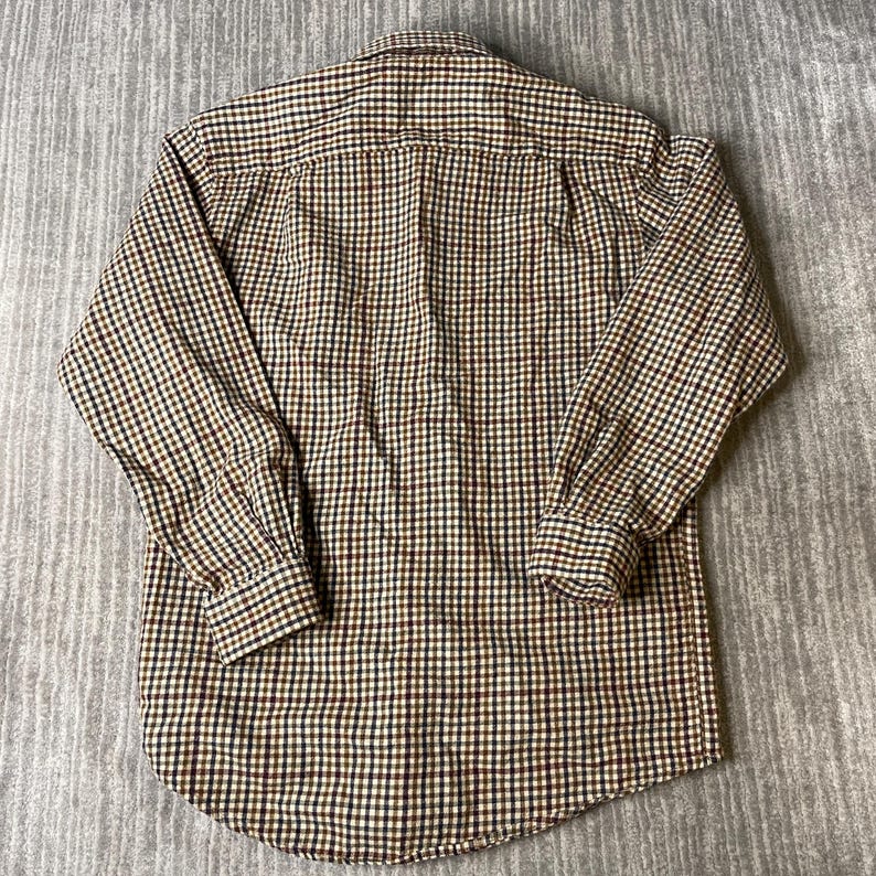 Vintage 2000s Pendleton Wool Shirt – S – Sir Pendleton Check Button Up – Pure Virgin Wool Oregon Plaid bild 4