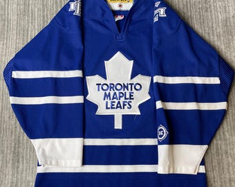 Vintage 2000s KOHO Toronto Maple Leafs Hockey Jersey – S – Blue White Made in Canada – Official Licensed Hockey Sweater