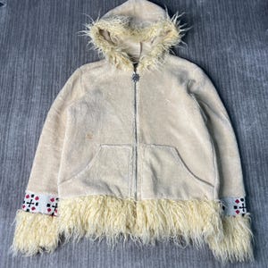 Y2k Fur Zip up Jacket - Etsy