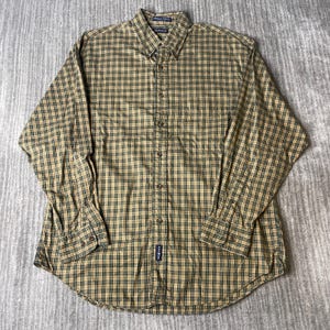 Vintage 2000s Filson Flannel Shirt – M – Brown Tan Plaid Workwear Button Up – Rugged Outdoor Heritage Shirt bild 1