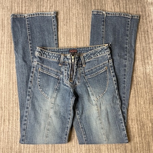 00s【lolita】flar denim/zip/Y2K/boots cut◎ 00s【lolita】flar