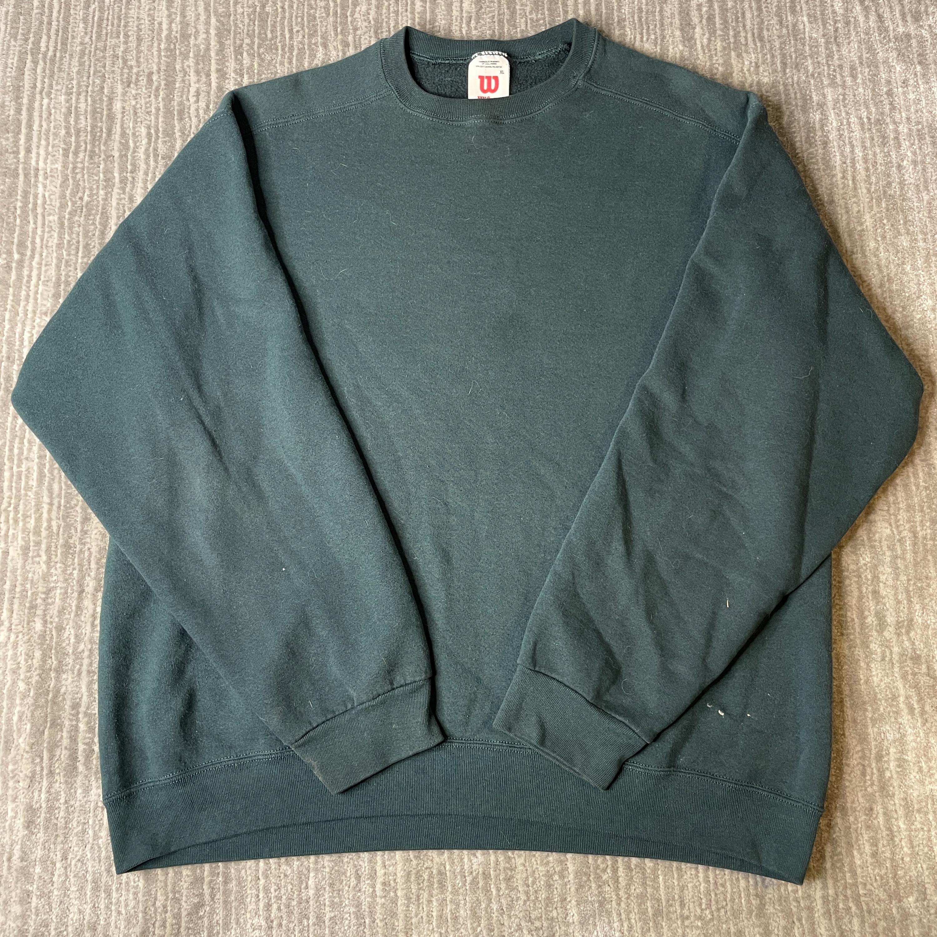 ヴィンテージ 90s ウィルソン ビッグロゴ刺繍 セーター ジャケット Vintage wilson sweatshirts - Etsy 日本