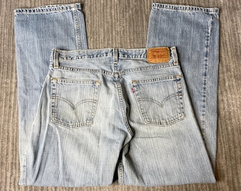 Vintage 2000s Levi’s 529 Low Rise Straight Jeans – W31 L32 – Light Wash Denim – Y2K Straight Leg Classic Fit
